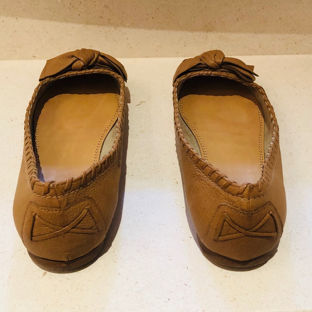 MIU MIU natural beige ballet flats with bow - Picture 4 of 8